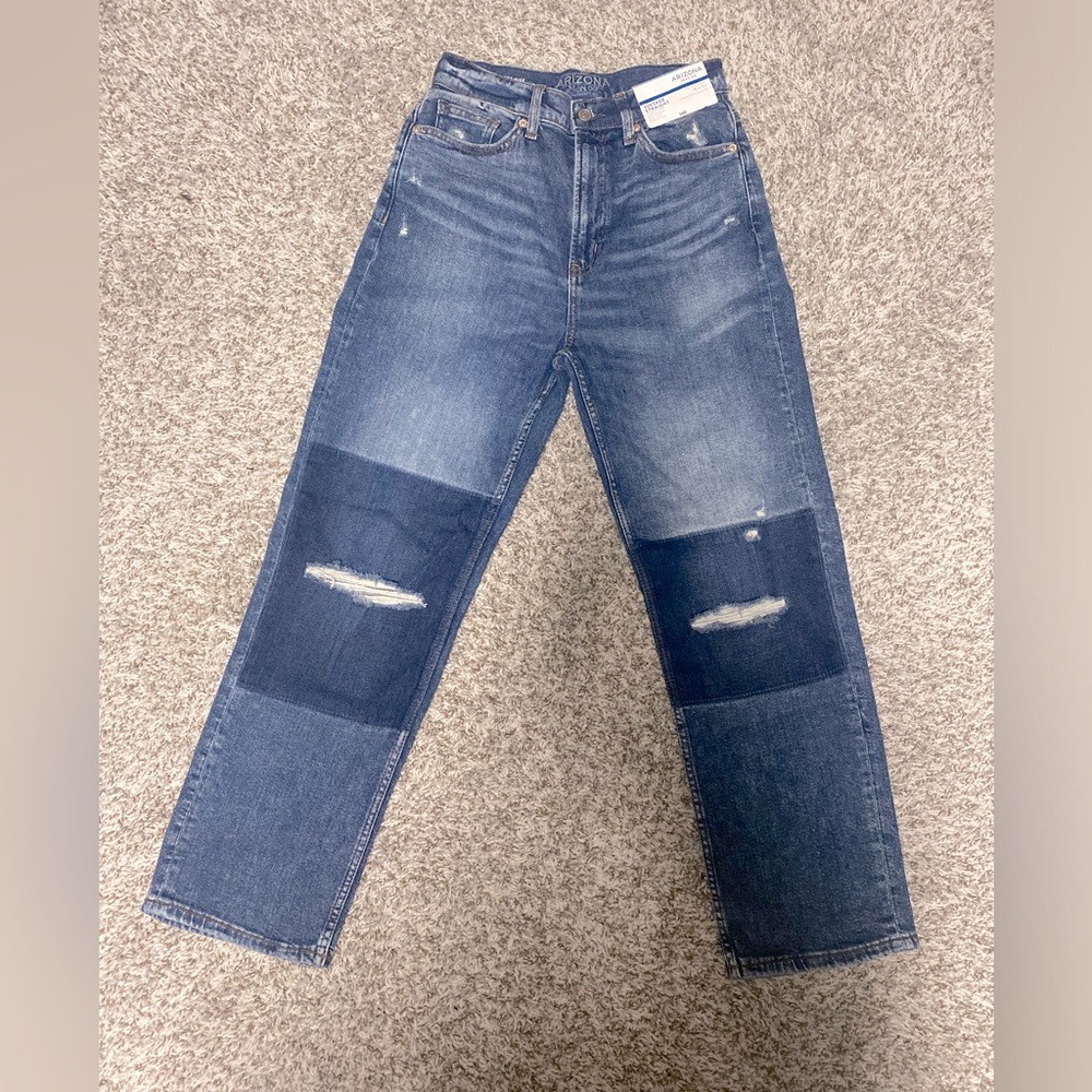 Arizona Highest rise Vintage Straight leg jeans in Medium Jazzed
